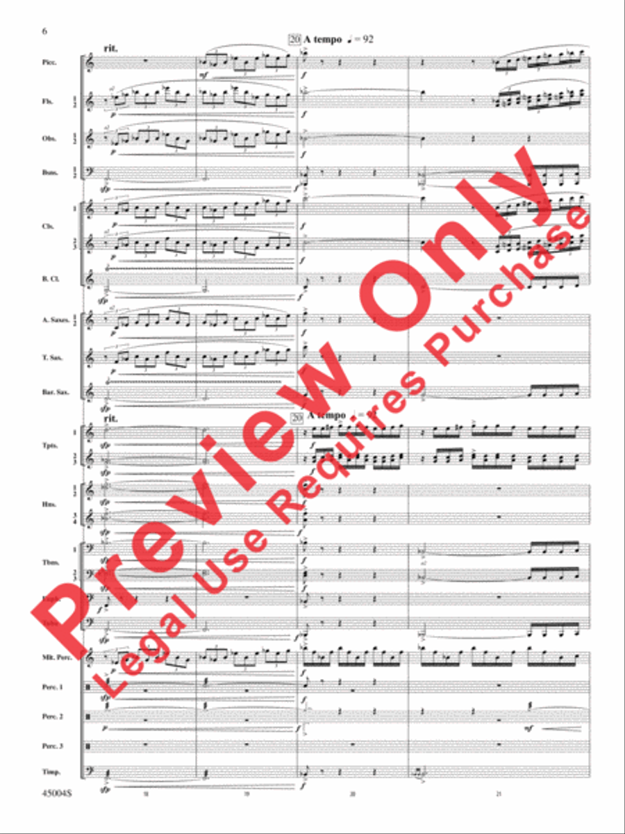 Red Rock Mountain Concert Band scores gallery preview page 41
