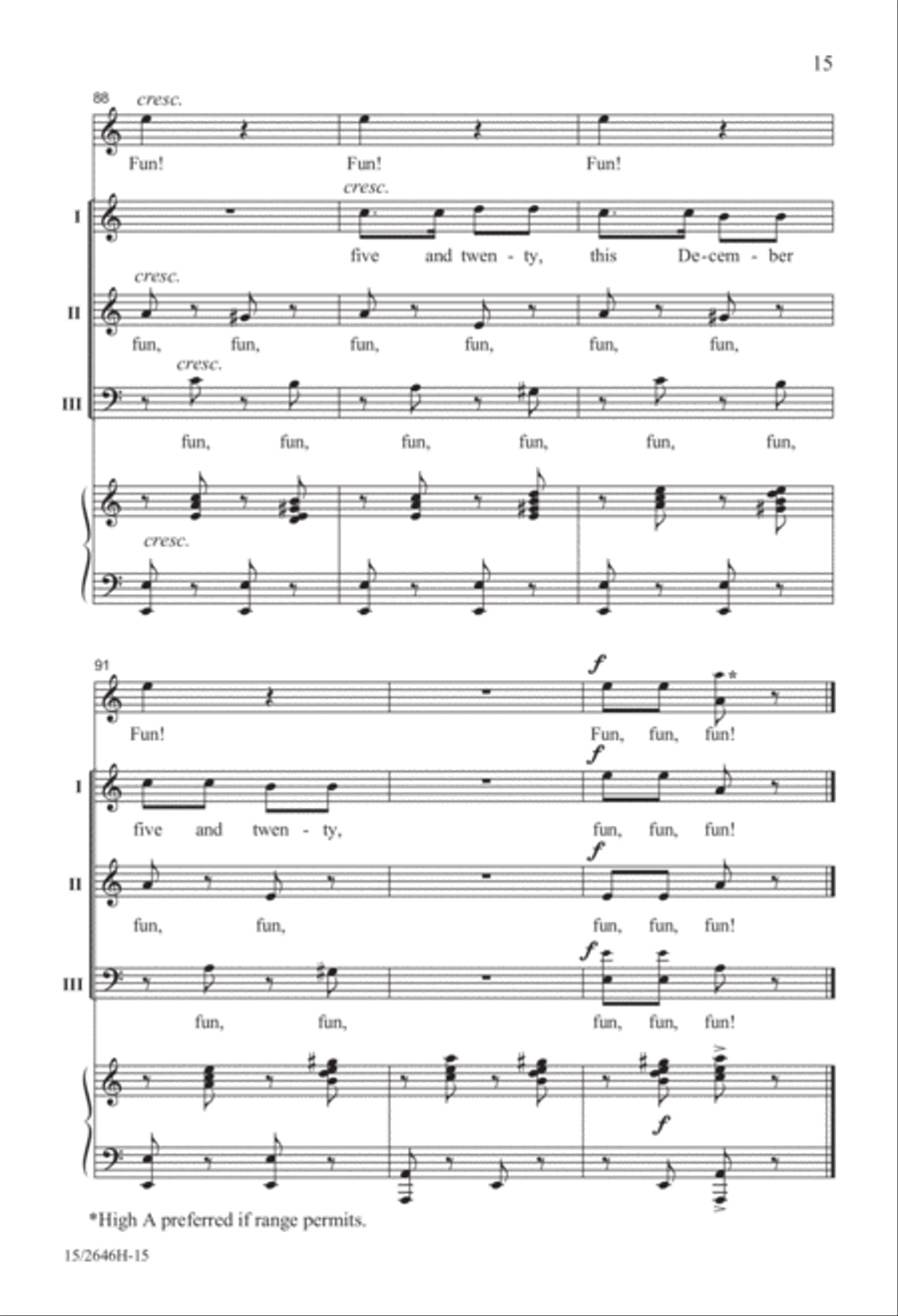 Fun, Fun, Fun! Fun, Fun, Fun! 3-Part scores gallery preview page 16