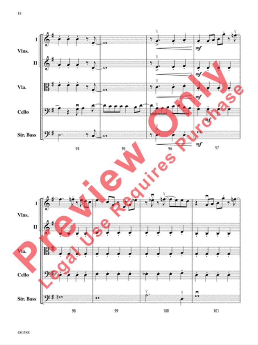 Selections from Hamilton String Orchestra scores gallery preview page 19