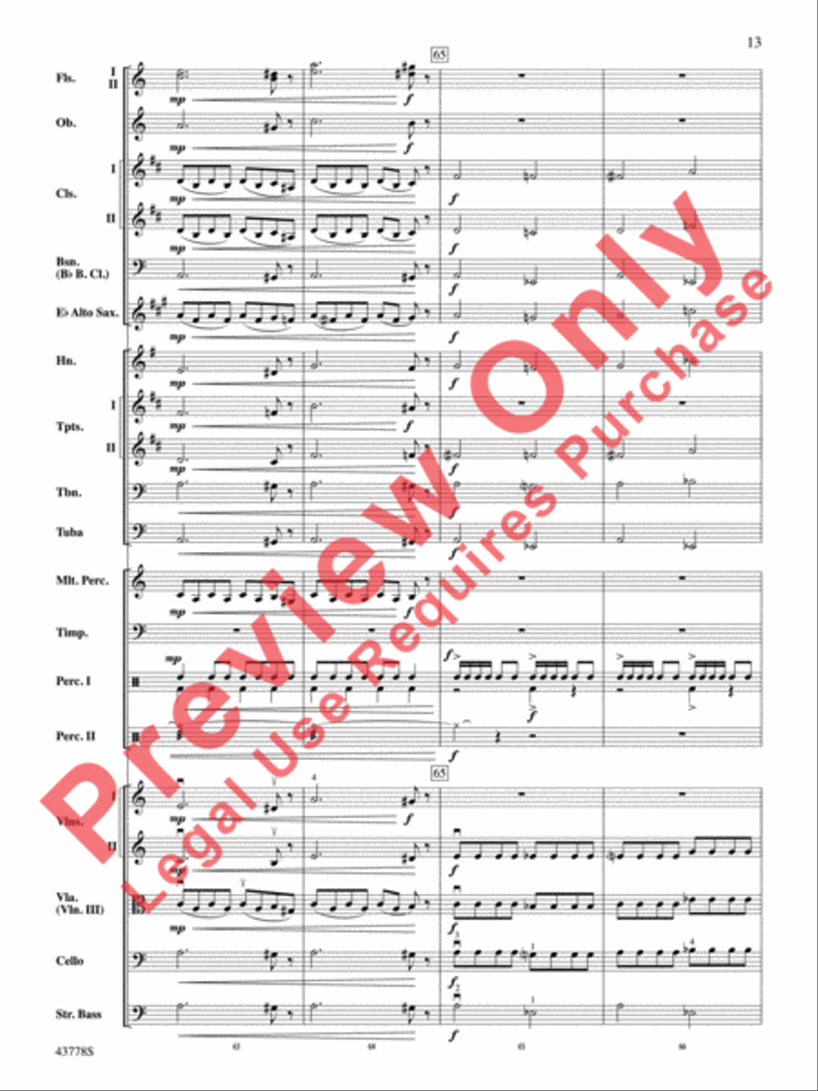 Godzilla Full Orchestra scores gallery preview page 14