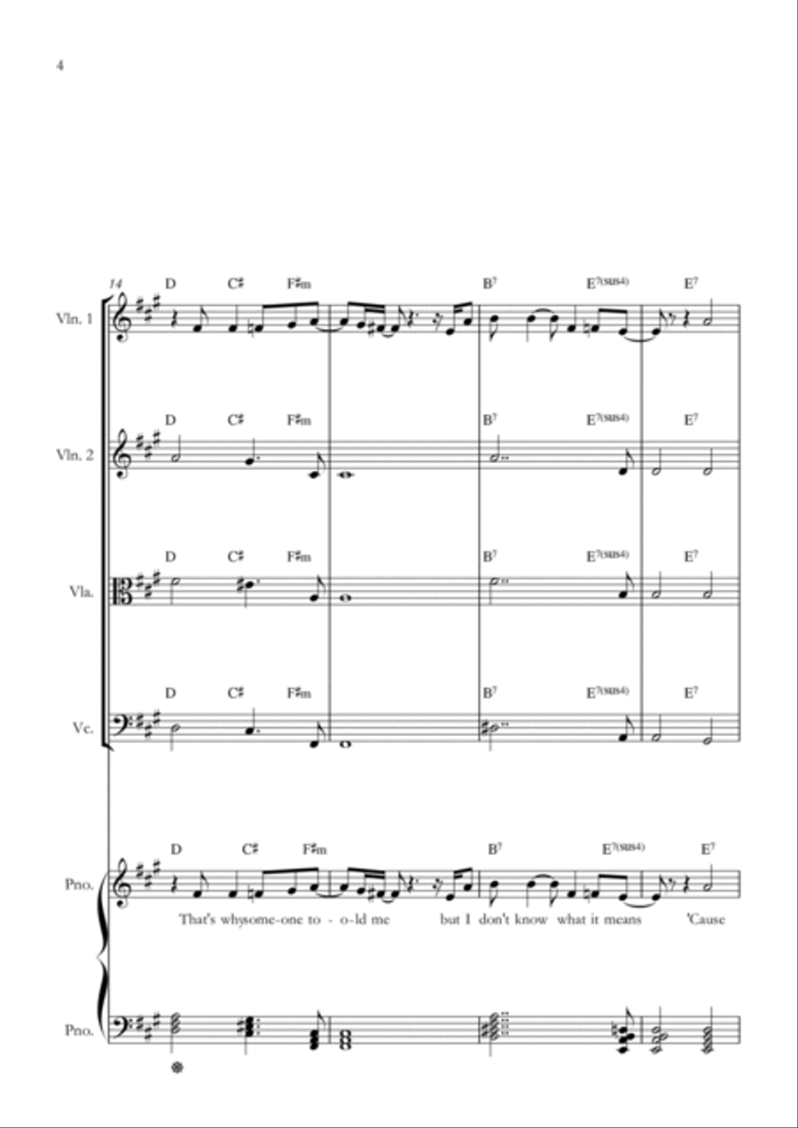 Long Long Time Long Long Time String Quartet scores gallery preview page 4