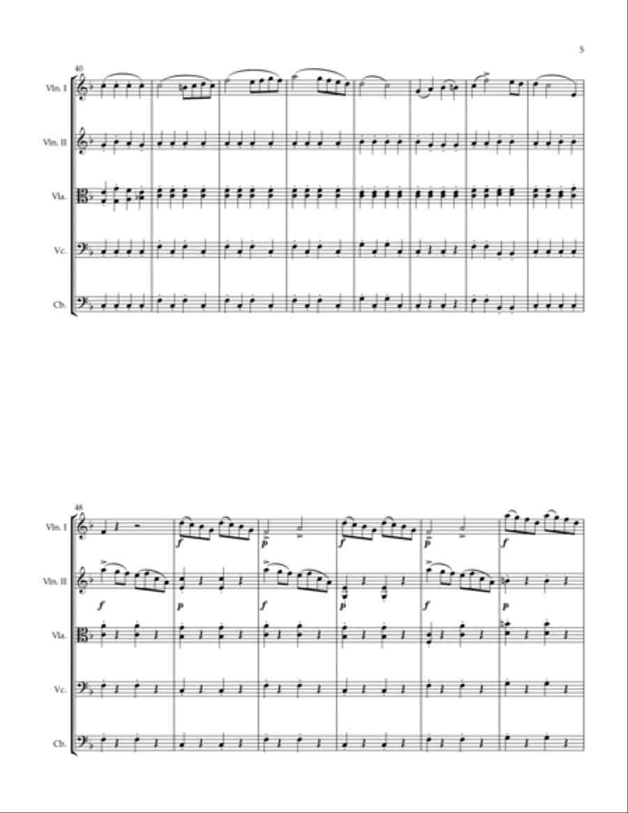 Der Freischutz Themes Der Freischutz Themes String Orchestra scores gallery preview page 5