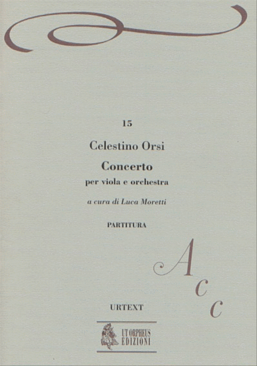 Concerto for Viola and Orchestra Orchestra - Sheet Music