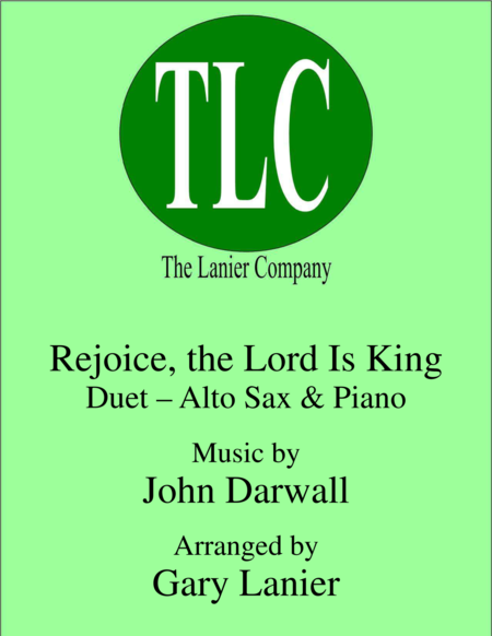 REJOICE, THE LORD IS KING (Duet – Alto Sax and Piano/Score and Parts) image number null