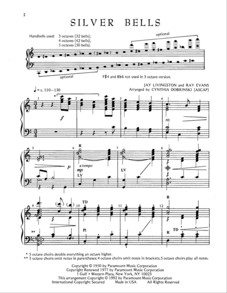 Silver Bells 5-Octaves scores gallery preview page 2