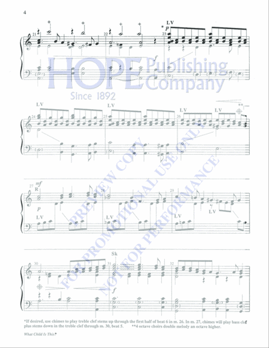 What Child is This? 4-Octaves scores gallery preview page 4