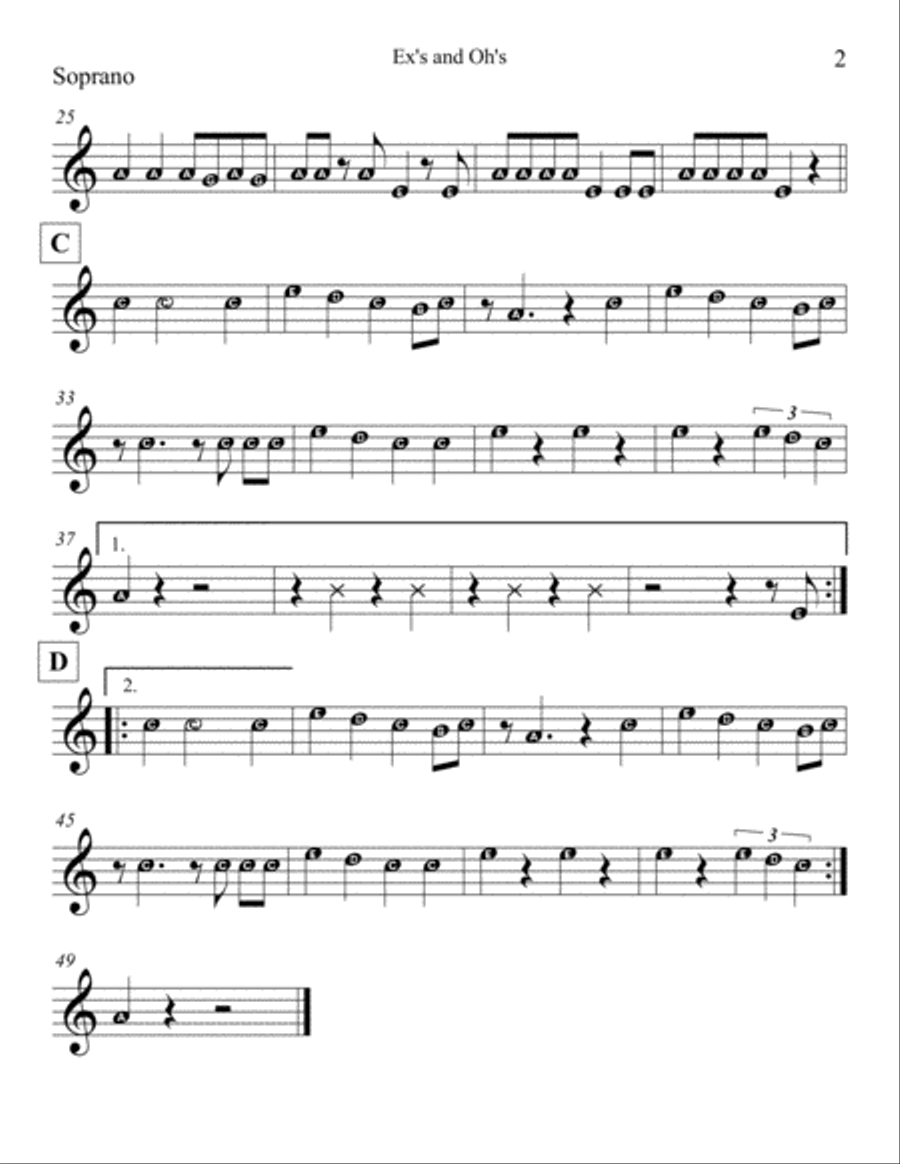 Ex's & Oh's Percussion Ensemble scores gallery preview page 4