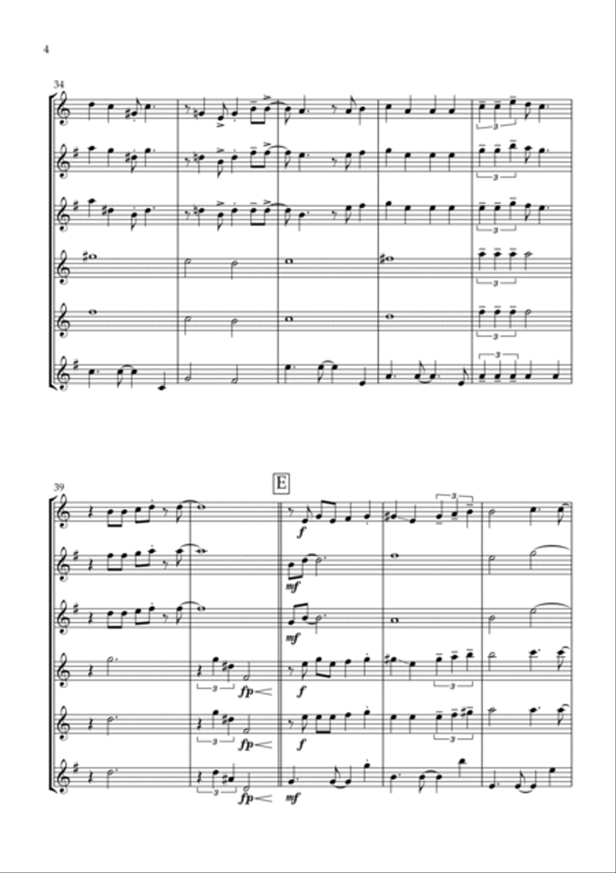 All About You Woodwind Ensemble scores gallery preview page 4