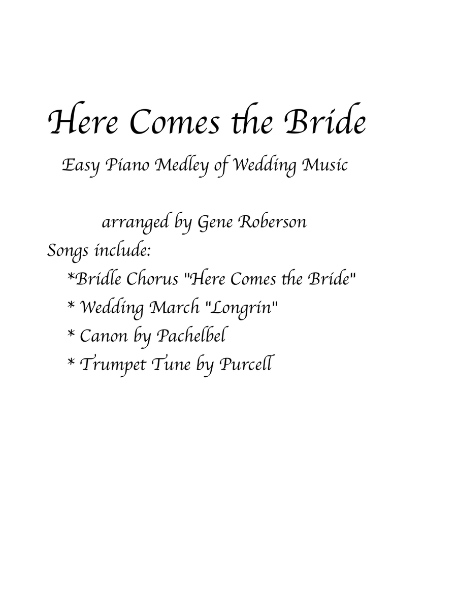 Here comes the bride easy piano 2025