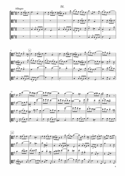 Sonata Op.34-3 for Four Violas image number null