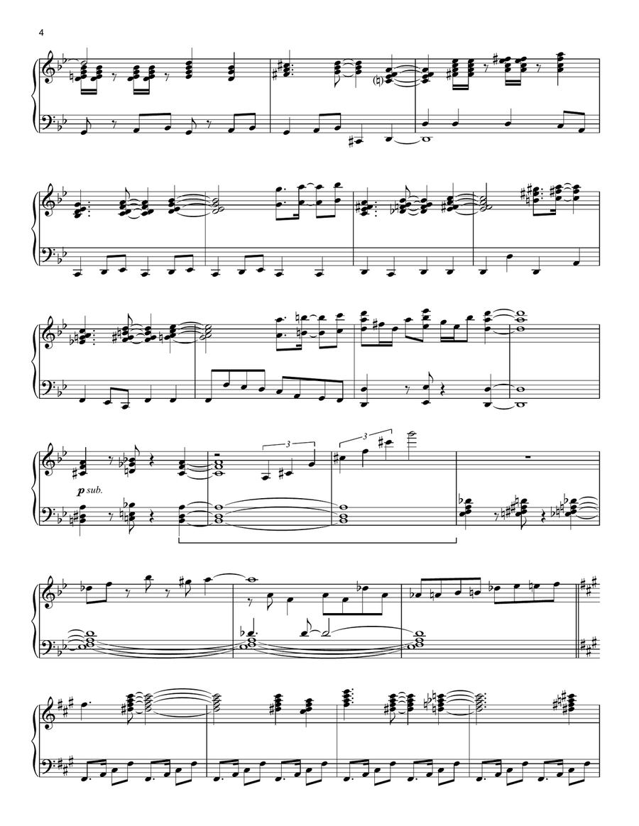 Incredits 2 (from Incredibles 2) Piano Solo scores gallery preview page 4