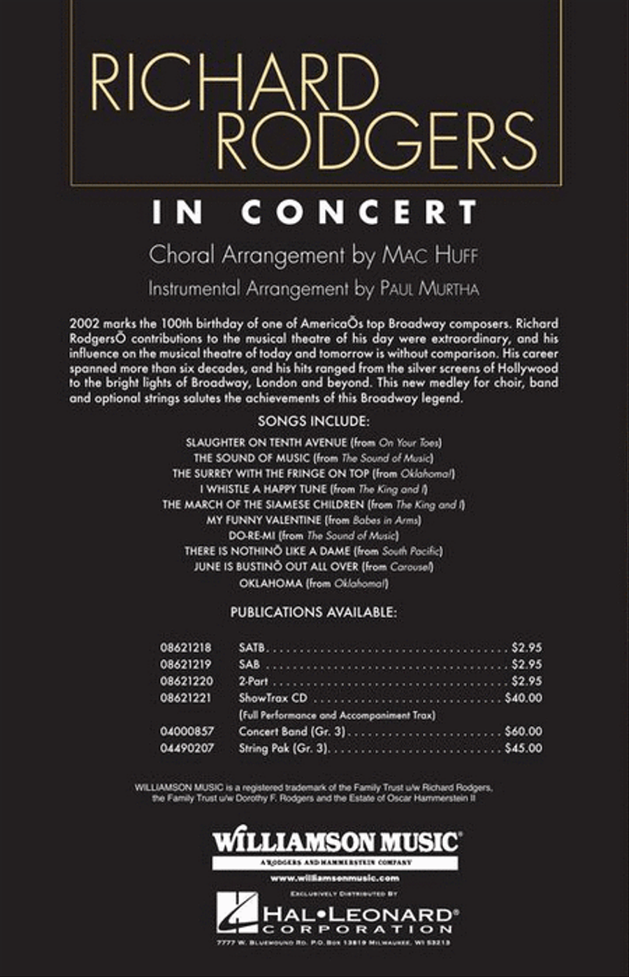 Richard Rodgers in Concert (Medley) SSA scores gallery preview page 8