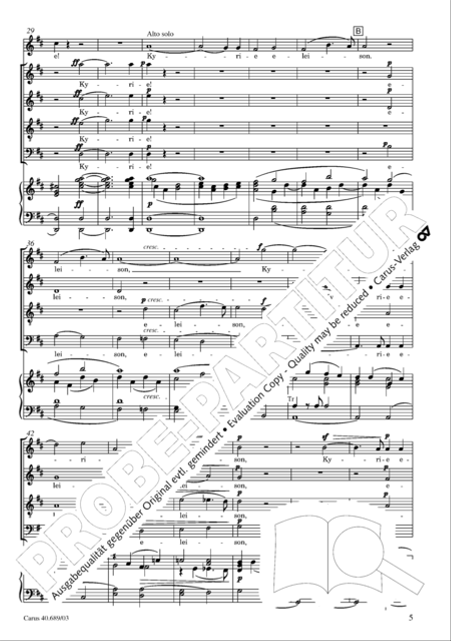 Missa solemnis Missa solemnis 4-Part scores gallery preview page 6