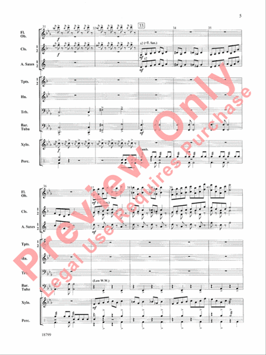 Dr. ROCKenstein Concert Band scores gallery preview page 6