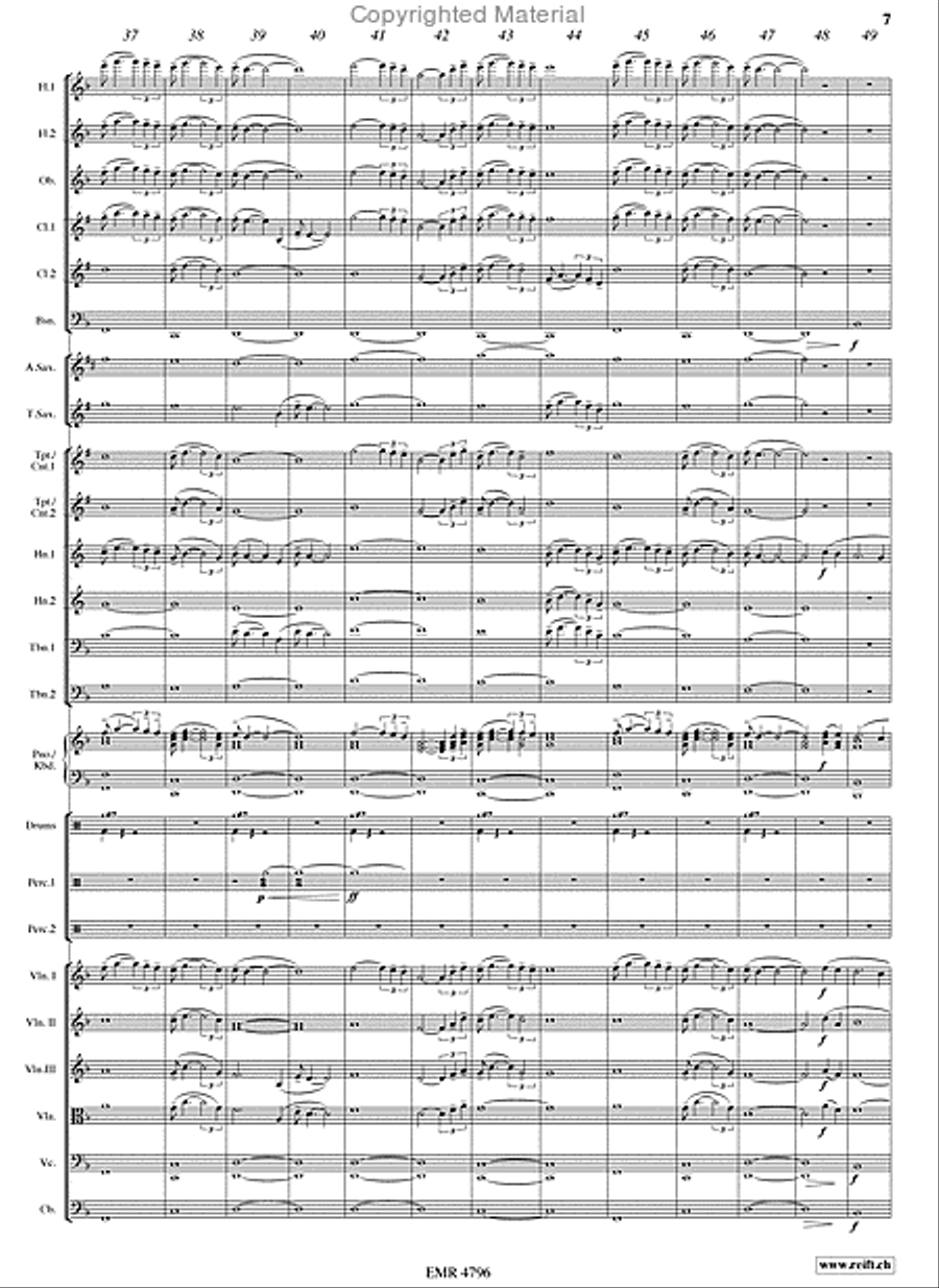 The Last Of The Mohicans Orchestra scores gallery preview page 7