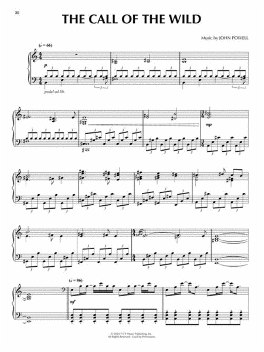 The Call of the Wild The Call of the Wild Piano Solo scores gallery preview page 7