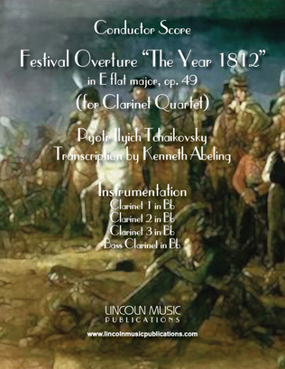 Book cover for 1812 Overture (for Clarinet Quartet)