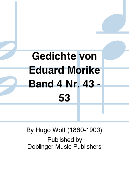 Gedichte von Eduard Morike Band 4 Nr. 43 - 53