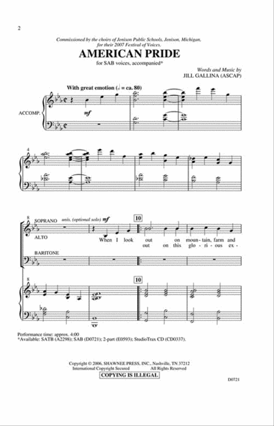 American Pride 3-Part scores gallery preview page 2