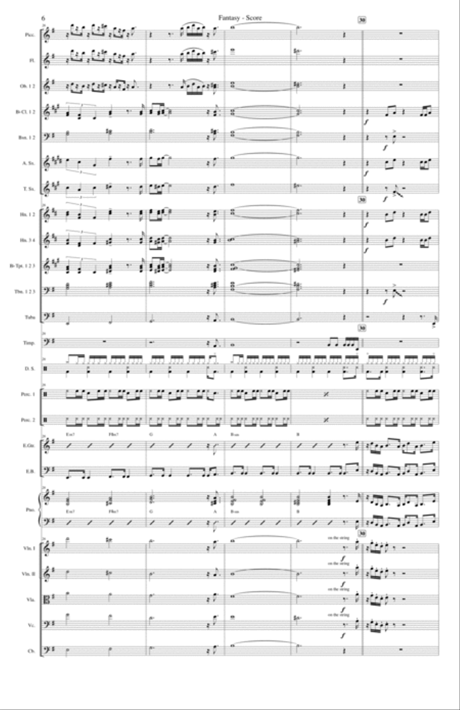 Fantasy Fantasy Full Orchestra scores gallery preview page 6