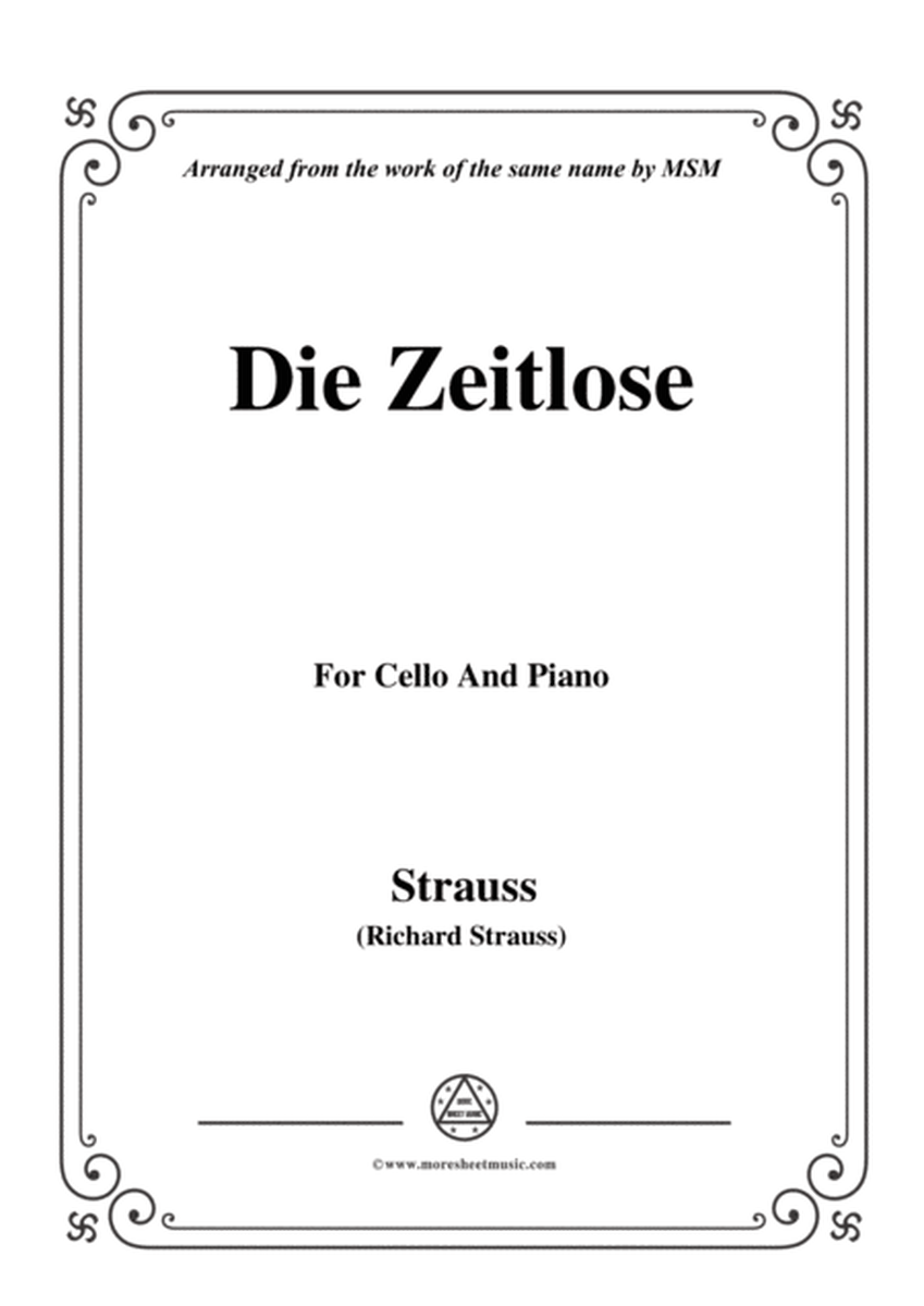Richard Strauss-Die Zeitlose, for Cello and Piano image number null