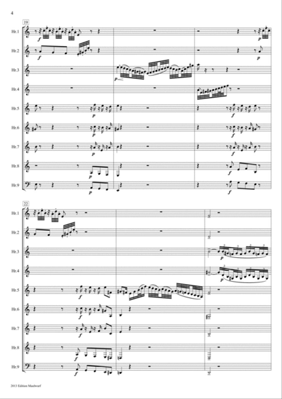 Toccata con Fuga in D-minor Horn scores gallery preview page 6