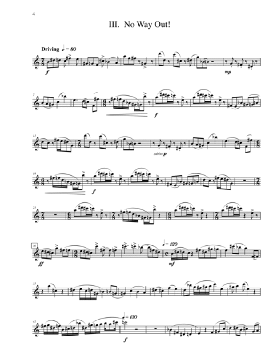 Excursions (Parts) Small Ensemble scores gallery preview page 4