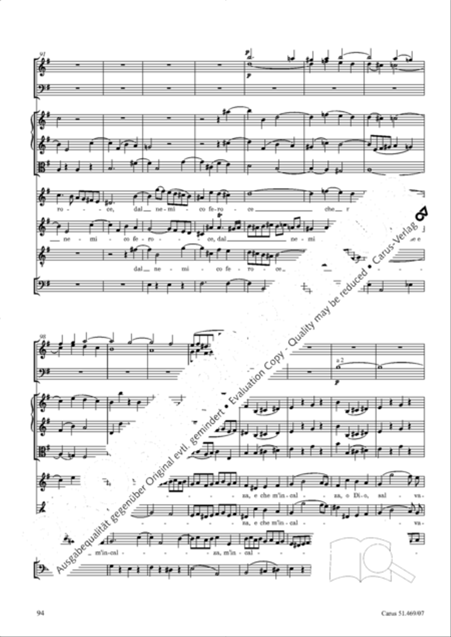 Davide penitente 4-Part scores gallery preview page 107