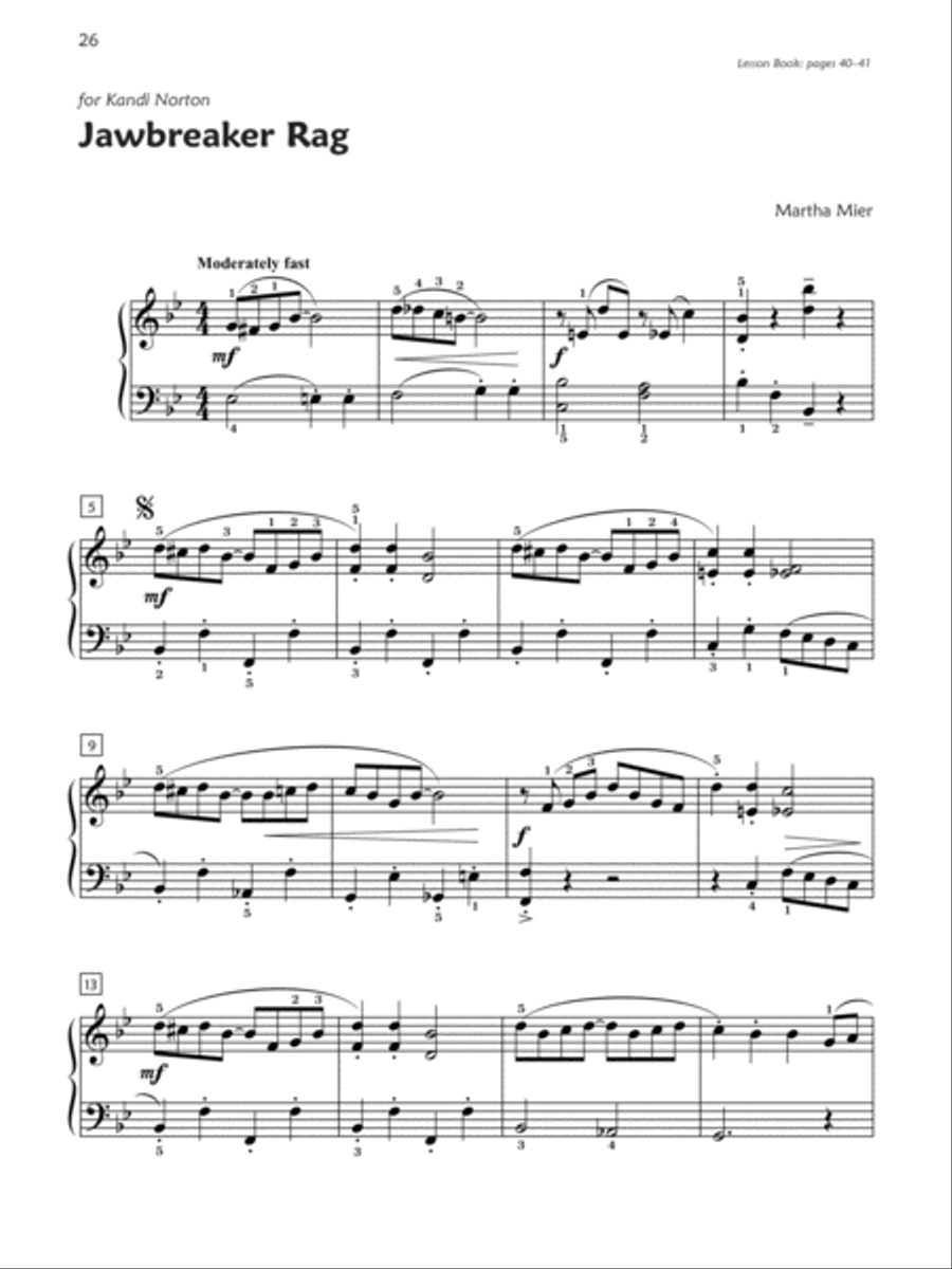 Premier Piano Course -- Jazz, Rags & Blues, Book 5 Piano Method scores gallery preview page 4