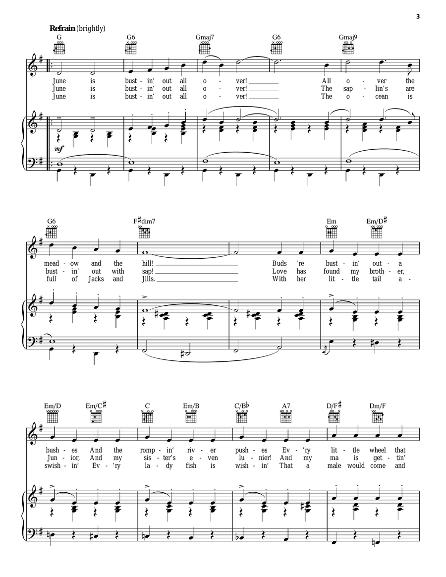 June Is Bustin' Out All Over Guitar scores gallery preview page 3