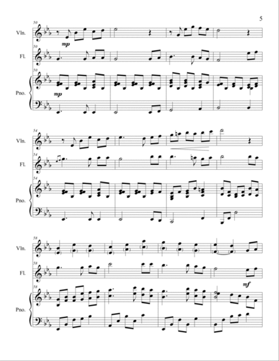 I Am His and He Is Mine (Flute/Violin Duet) Flute scores gallery preview page 6