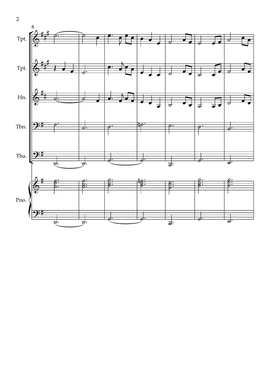 Amazing Grace Horn scores gallery preview page 2