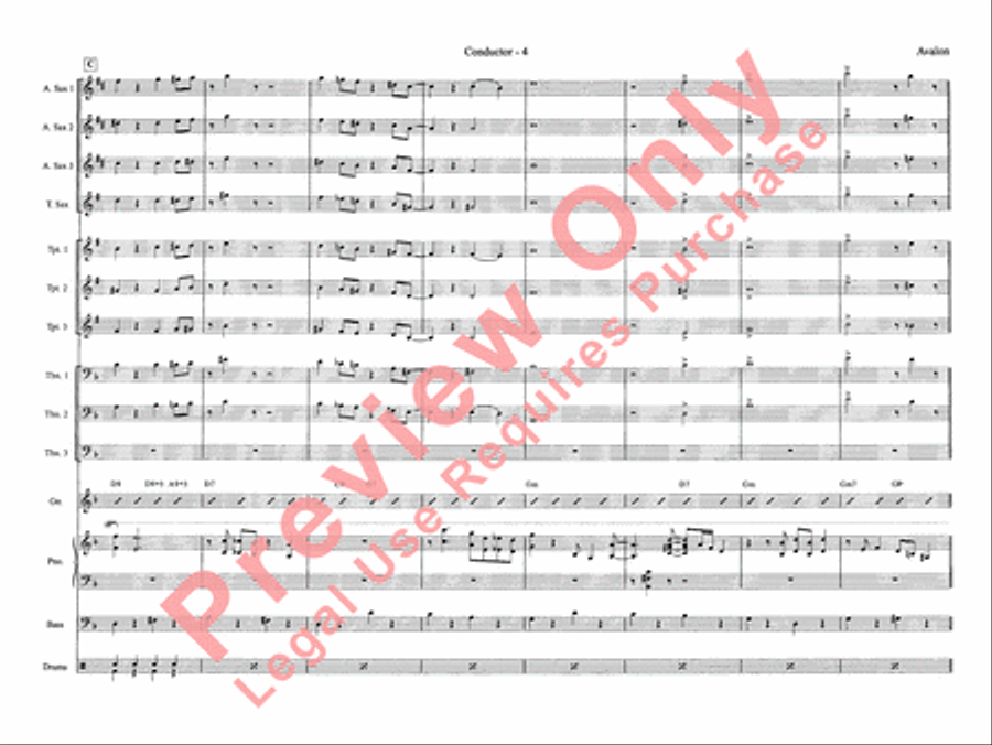 Avalon Jazz Ensemble scores gallery preview page 12