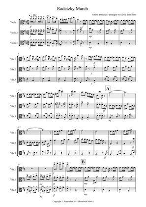 Radetzky March for Viola Trio