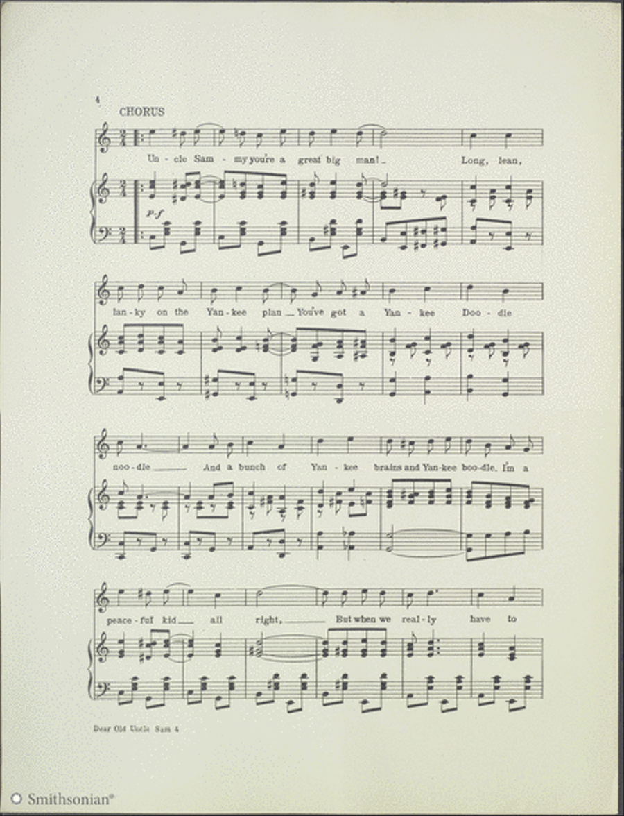 Dear Old Uncle Sam 3-Part scores gallery preview page 4