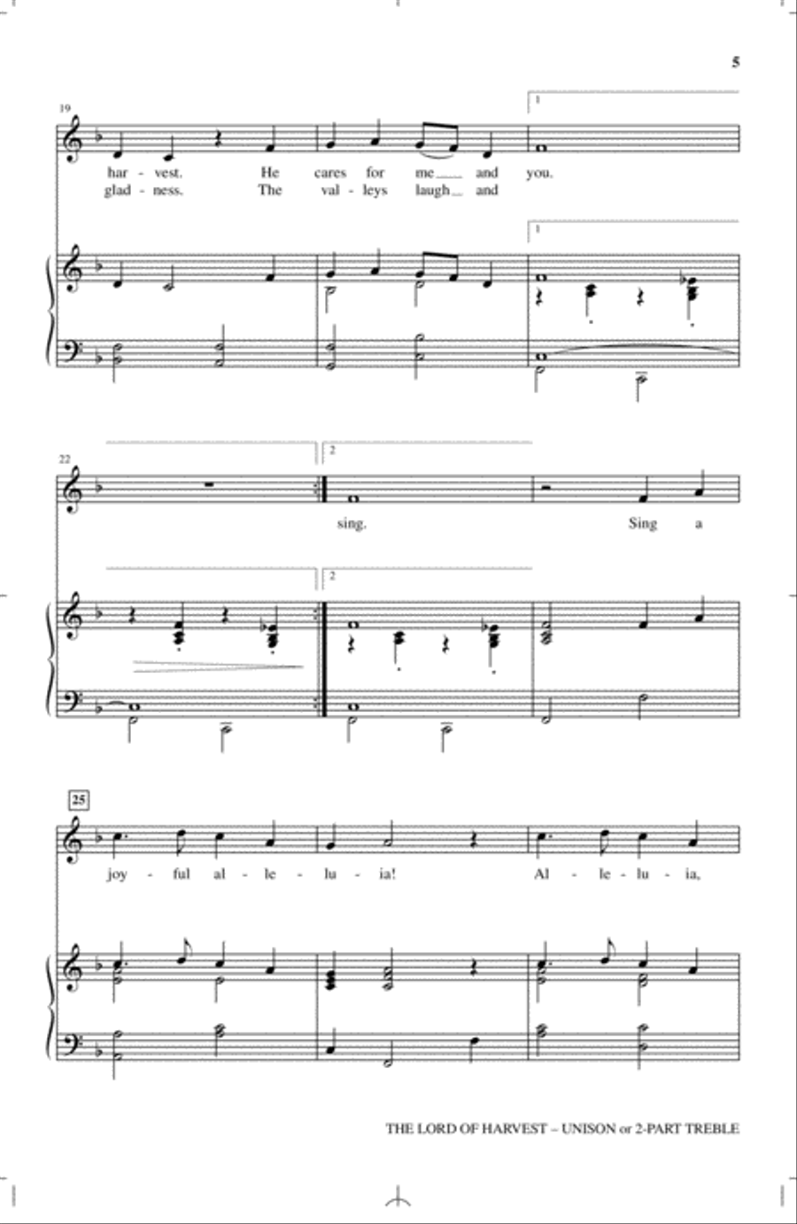 The Lord Of Harvest The Lord Of Harvest 2-Part scores gallery preview page 3
