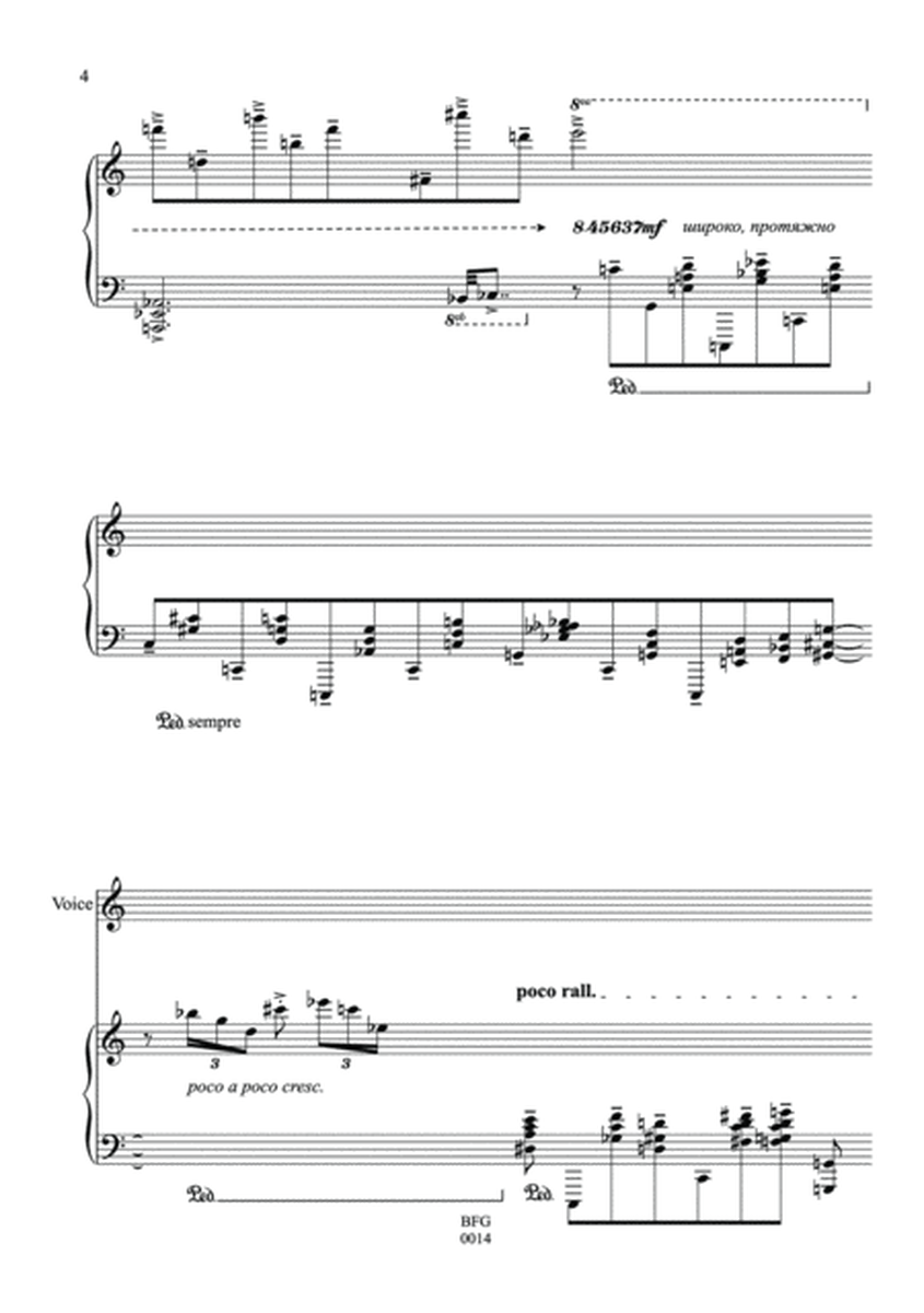 "In the rhytme of nature" for voice and piano, Op. 31