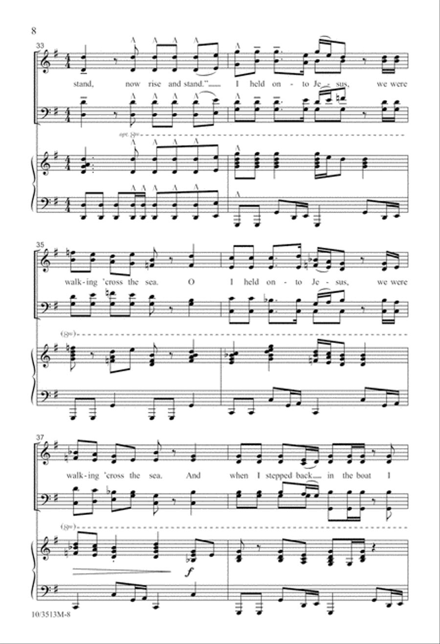 Walking 'Cross the Sea 4-Part scores gallery preview page 8