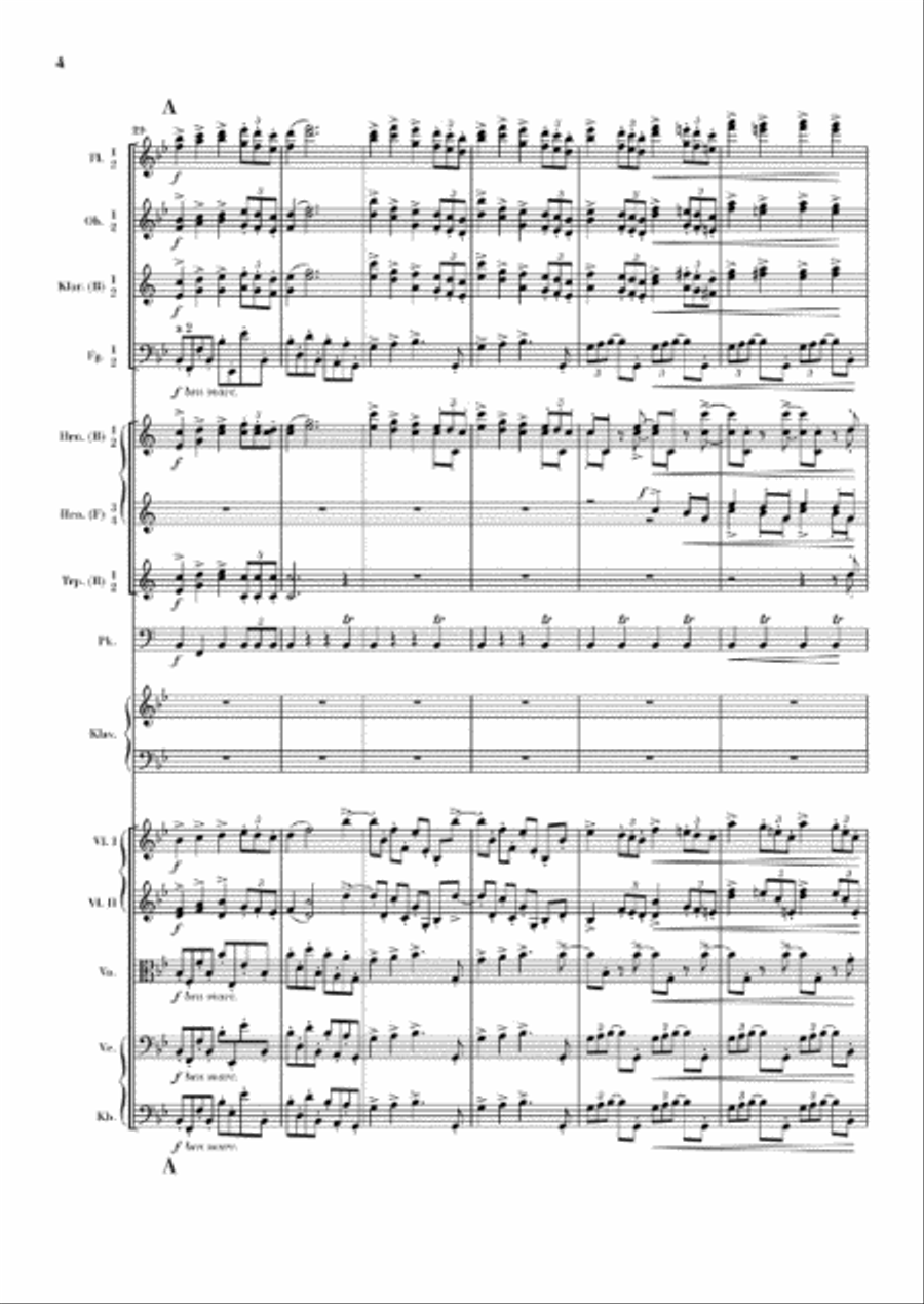 Piano Concerto No. 2 in B-flat Major, Op. 83 Orchestra scores gallery preview page 5