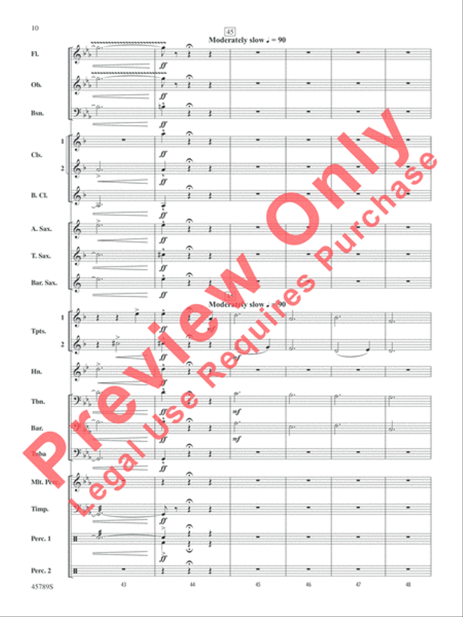 Images of Spain Images of Spain Concert Band scores gallery preview page 10