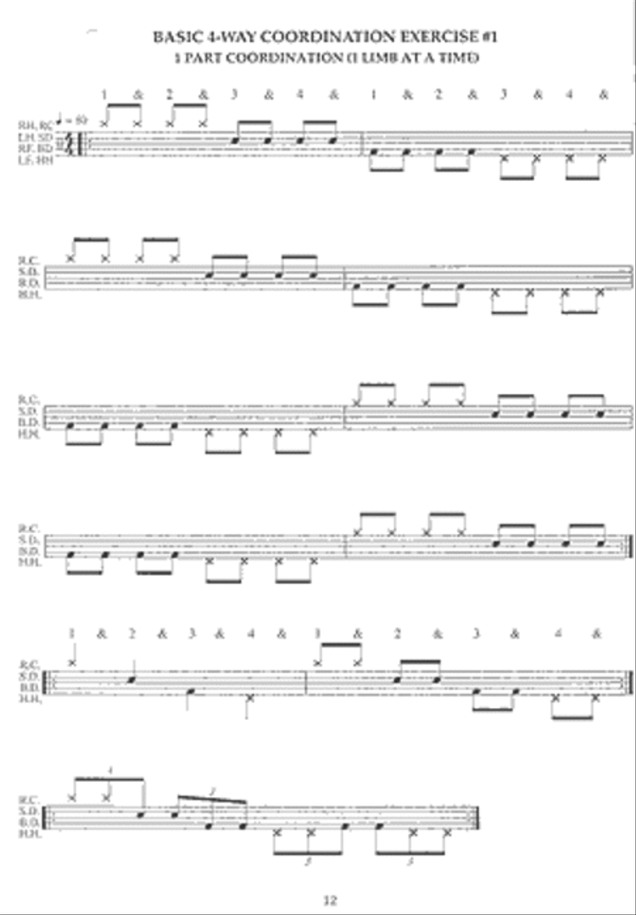 Complete Funk Drumming Book Drum Set scores gallery preview page 2
