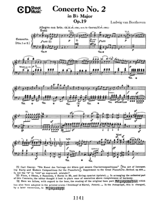 Book cover for Concerto No. 2 In B-flat Major, Op. 19