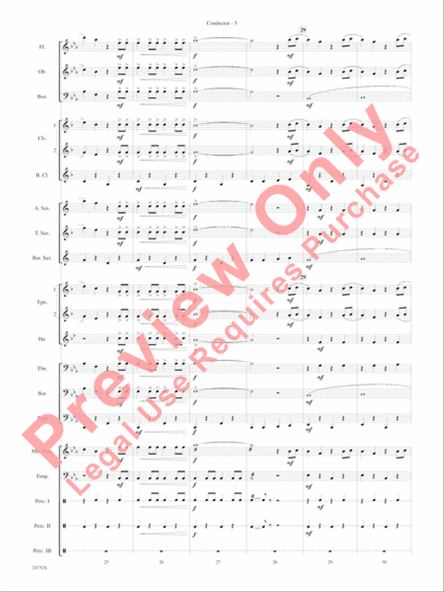 Charlie and the Chocolate Factory, Suite from Concert Band scores gallery preview page 8