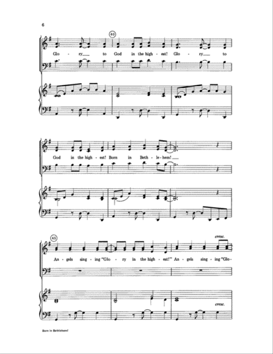 Born in Bethlehem! 3-Part scores gallery preview page 6
