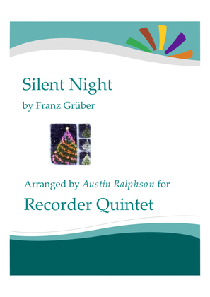 Book cover for Silent Night - recorder quintet