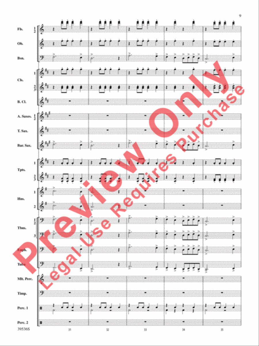 Screamers! Screamers! Concert Band scores gallery preview page 10