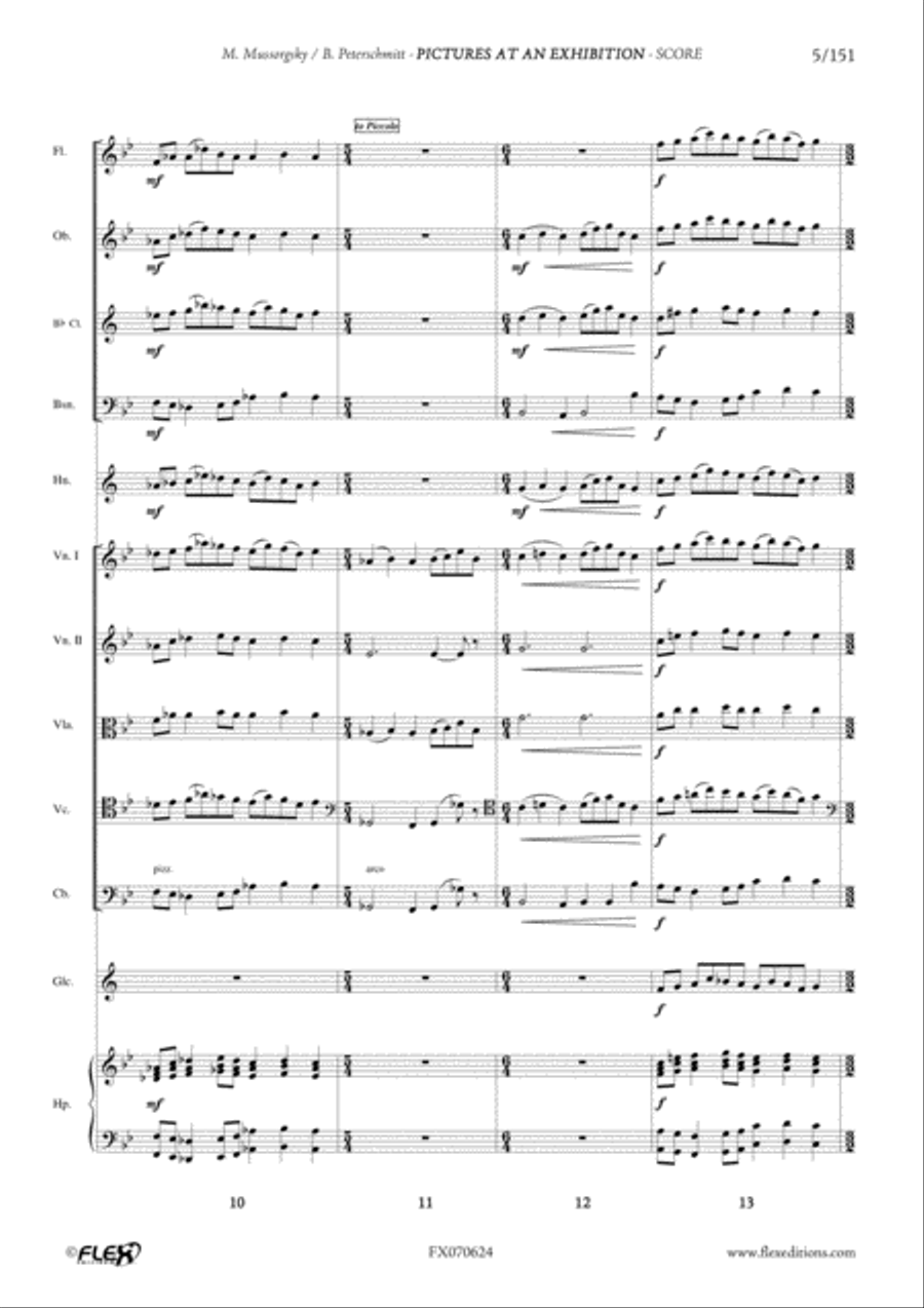 Pictures at an Exhibition Orchestra scores gallery preview page 5
