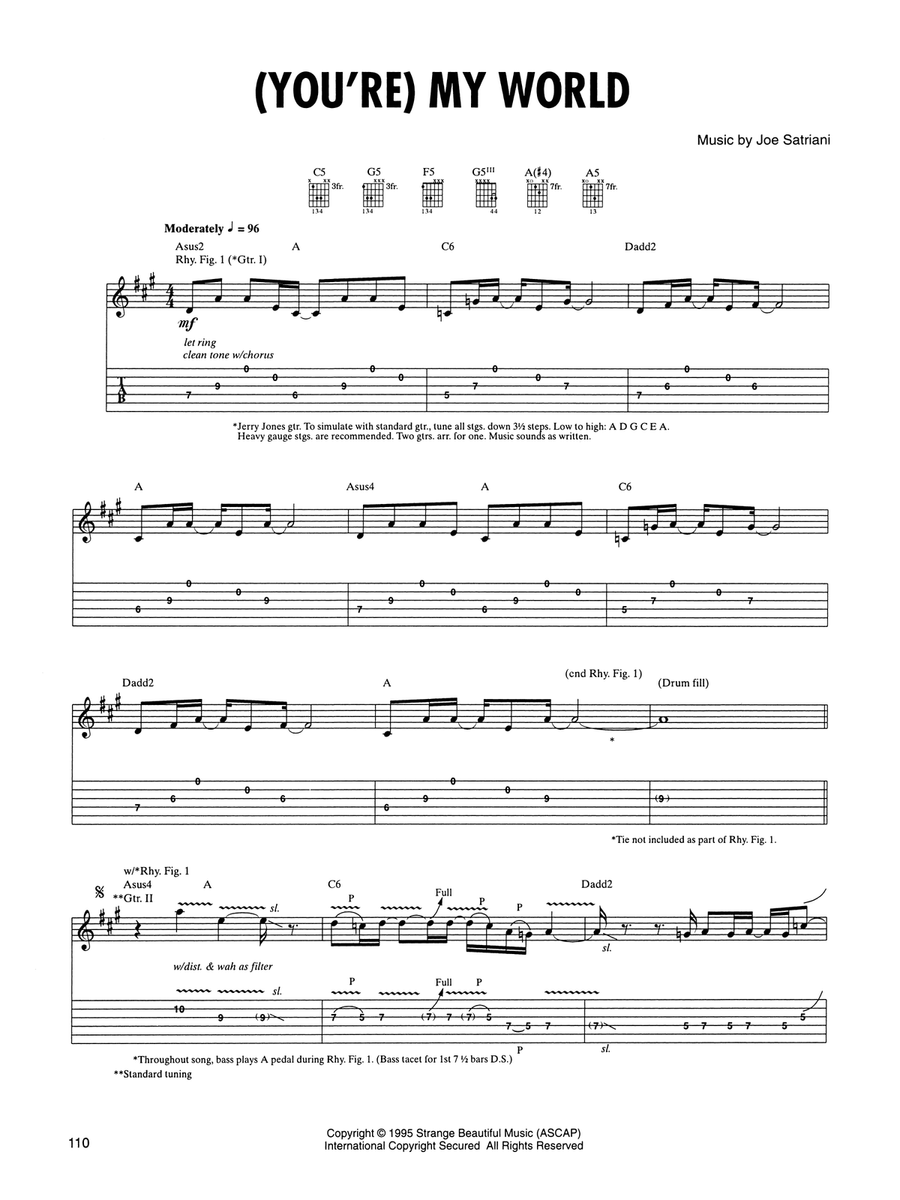 (You're) My World (You're) My World Acoustic Guitar scores gallery preview page 1