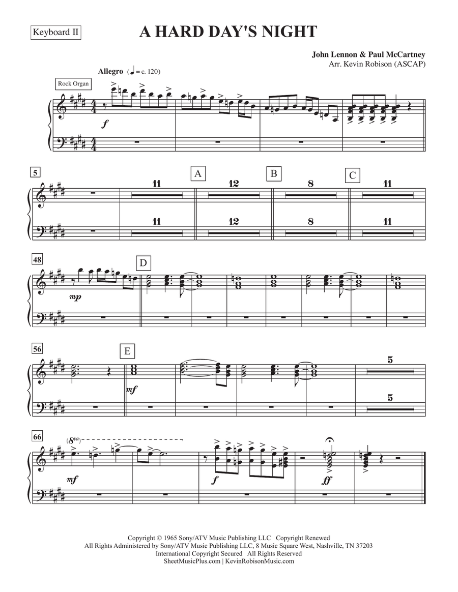 Another Hard Day's Night Small Ensemble scores gallery preview page 1
