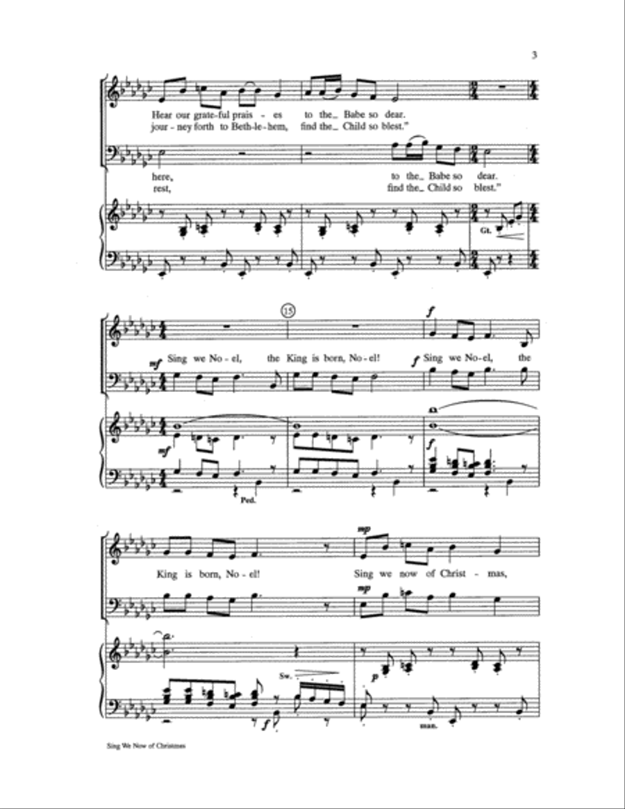 Sing We Now of Christmas Sing We Now of Christmas 4-Part scores gallery preview page 3